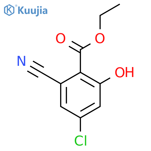 Ethyl 4-chloro-2-cyano-6-hydroxybenzoate structure
