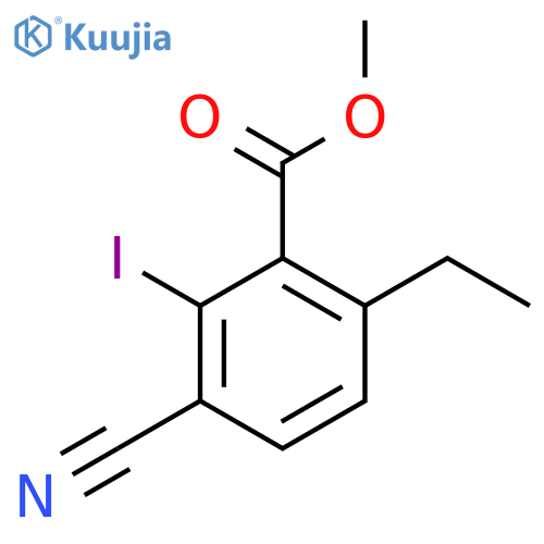 Methyl 3-cyano-6-ethyl-2-iodobenzoate structure