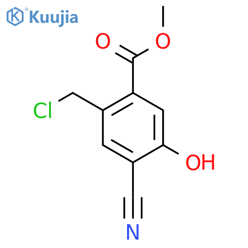Methyl 2-chloromethyl-4-cyano-5-hydroxybenzoate structure