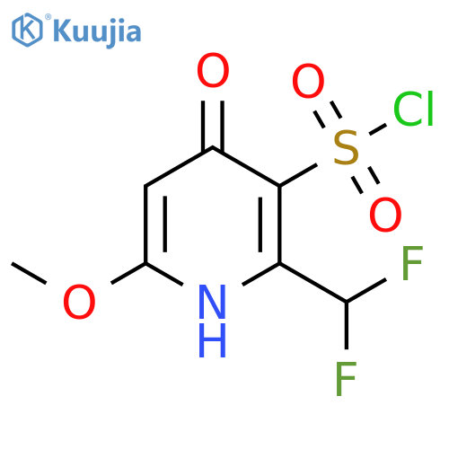 2-(Difluoromethyl)-4-hydroxy-6-methoxypyridine-3-sulfonyl chloride structure