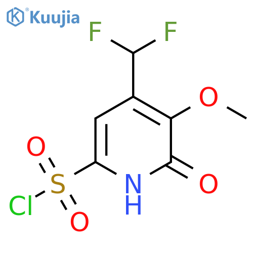 4-(Difluoromethyl)-2-hydroxy-3-methoxypyridine-6-sulfonyl chloride structure