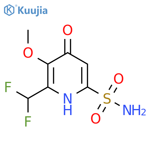2-(Difluoromethyl)-4-hydroxy-3-methoxypyridine-6-sulfonamide structure