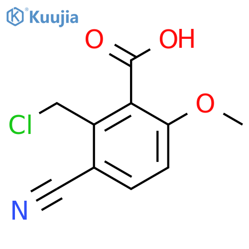 2-Chloromethyl-3-cyano-6-methoxybenzoic acid structure