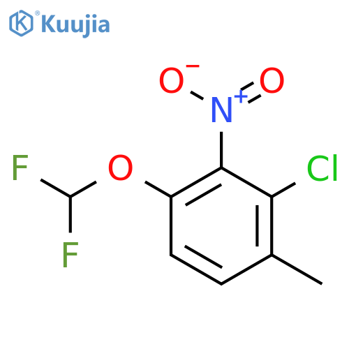 2-Chloro-4-difluoromethoxy-3-nitrotoluene structure
