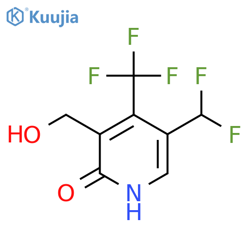 5-(Difluoromethyl)-2-hydroxy-4-(trifluoromethyl)pyridine-3-methanol structure