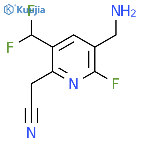 3-(Aminomethyl)-5-(difluoromethyl)-2-fluoropyridine-6-acetonitrile structure