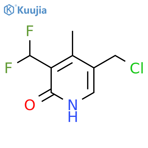 5-(Chloromethyl)-3-(difluoromethyl)-2-hydroxy-4-methylpyridine structure