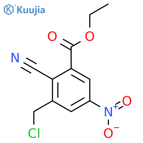 Ethyl 3-chloromethyl-2-cyano-5-nitrobenzoate structure