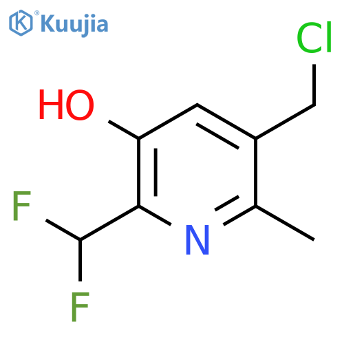 5-(Chloromethyl)-2-(difluoromethyl)-3-hydroxy-6-methylpyridine structure