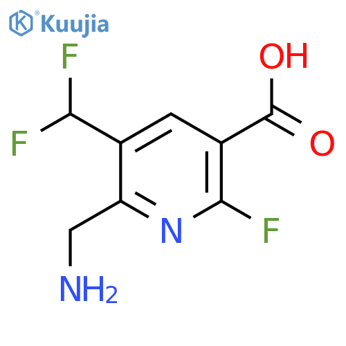 2-(Aminomethyl)-3-(difluoromethyl)-6-fluoropyridine-5-carboxylic acid structure