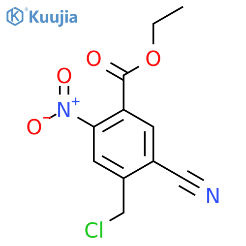 Ethyl 4-chloromethyl-5-cyano-2-nitrobenzoate structure
