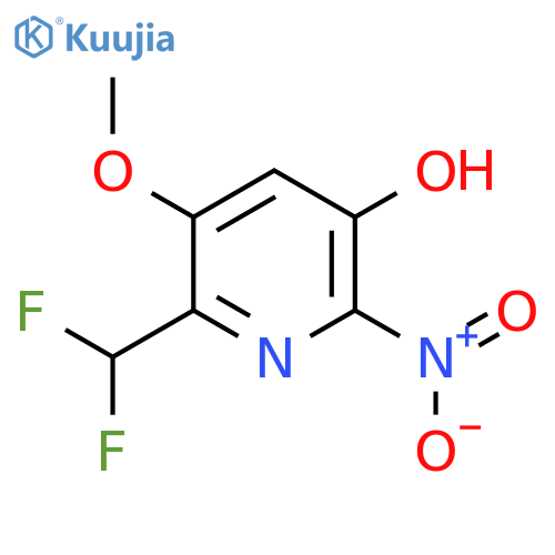 2-(Difluoromethyl)-5-hydroxy-3-methoxy-6-nitropyridine structure