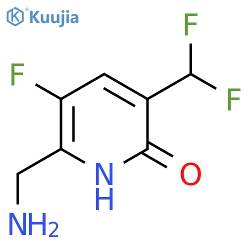 2-(Aminomethyl)-5-(difluoromethyl)-3-fluoro-6-hydroxypyridine structure