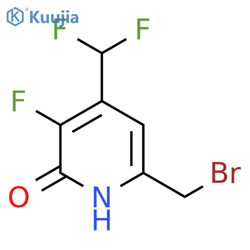 6-(Bromomethyl)-4-(difluoromethyl)-3-fluoro-2-hydroxypyridine structure