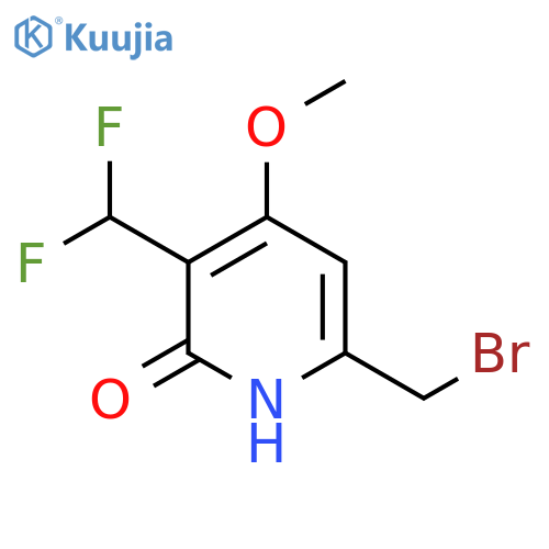 6-(Bromomethyl)-3-(difluoromethyl)-2-hydroxy-4-methoxypyridine structure