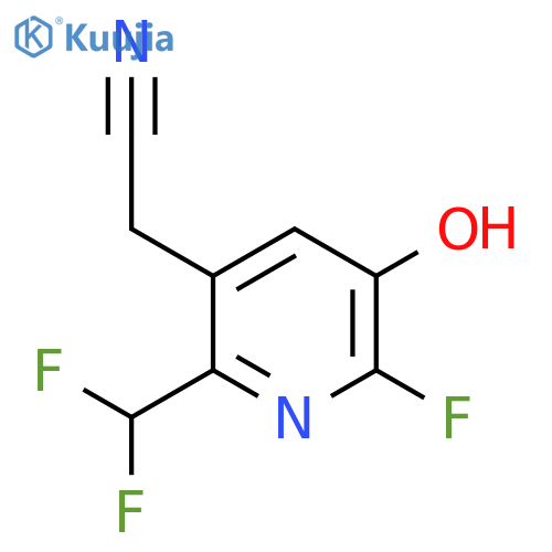 2-(Difluoromethyl)-6-fluoro-5-hydroxypyridine-3-acetonitrile structure