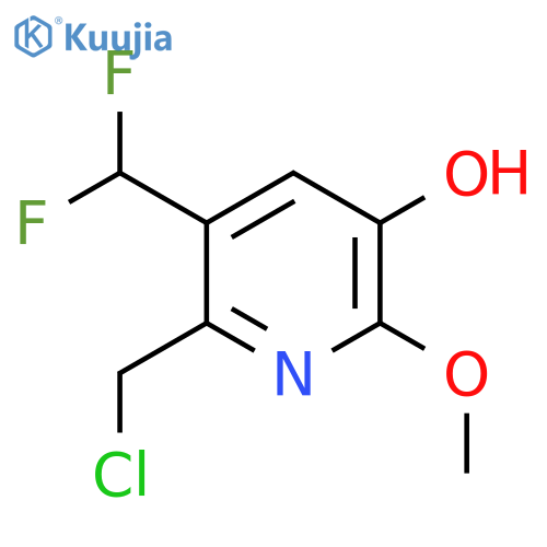 2-(Chloromethyl)-3-(difluoromethyl)-5-hydroxy-6-methoxypyridine structure