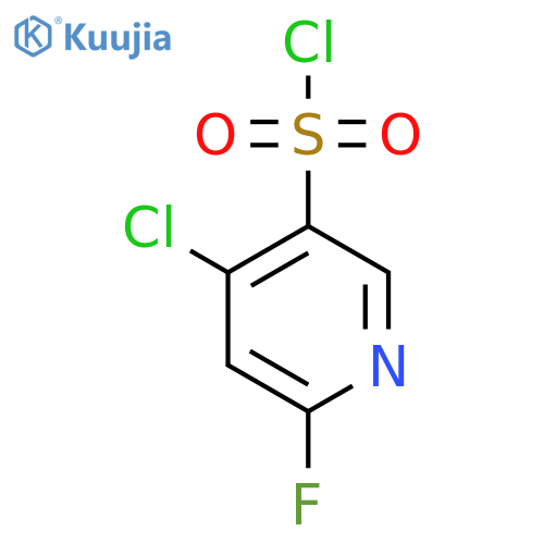 4-Chloro-2-fluoropyridine-5-sulfonyl chloride structure