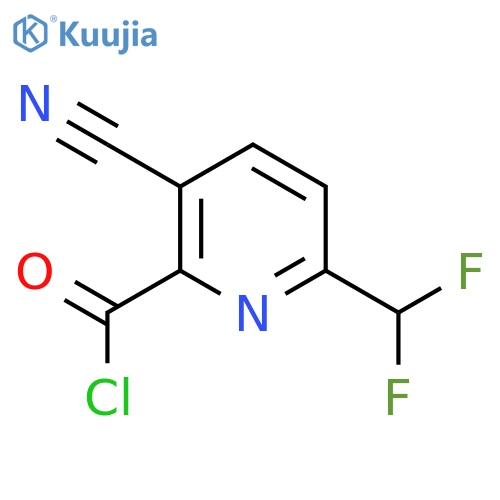 3-Cyano-6-(difluoromethyl)picolinoyl chloride structure