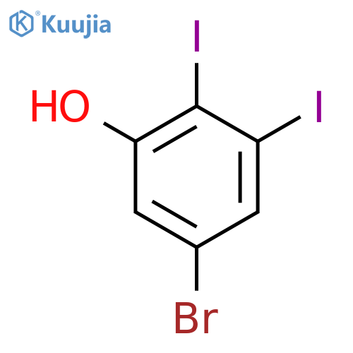 5-Bromo-2,3-diiodophenol structure