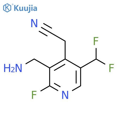 3-(Aminomethyl)-5-(difluoromethyl)-2-fluoropyridine-4-acetonitrile structure