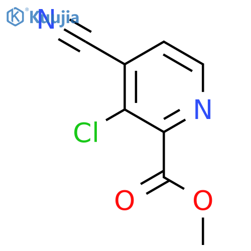 Methyl 3-chloro-4-cyanopicolinate structure