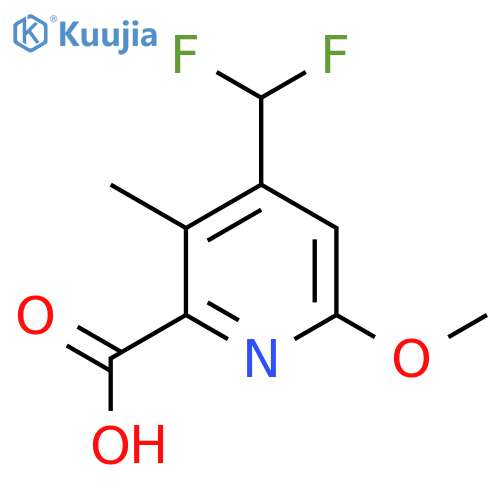 4-(Difluoromethyl)-6-methoxy-3-methylpyridine-2-carboxylic acid structure