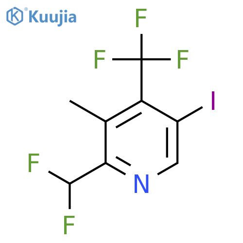 2-(Difluoromethyl)-5-iodo-3-methyl-4-(trifluoromethyl)pyridine structure