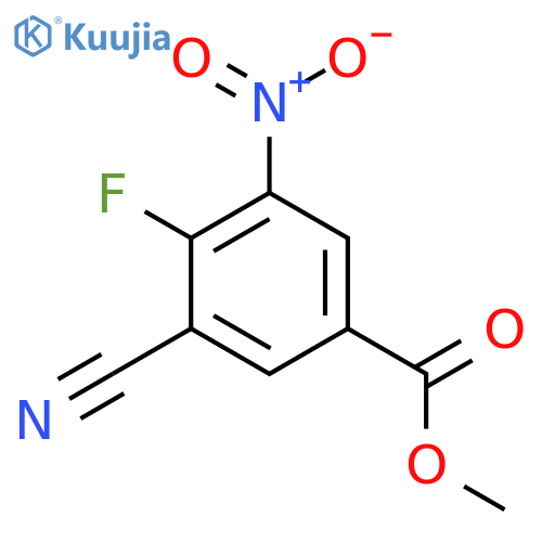 Methyl 3-cyano-4-fluoro-5-nitrobenzoate structure