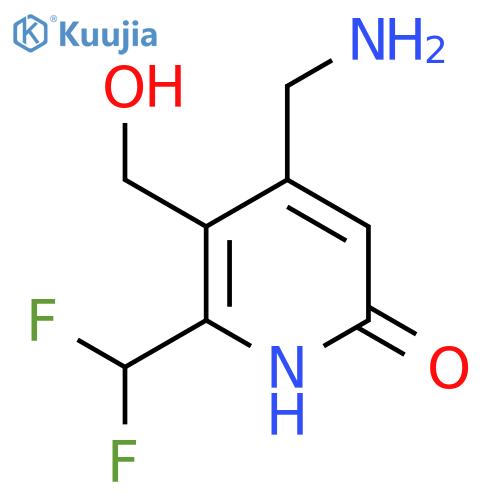 4-(Aminomethyl)-2-(difluoromethyl)-6-hydroxypyridine-3-methanol structure