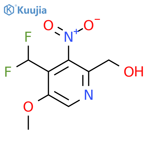 4-(Difluoromethyl)-5-methoxy-3-nitropyridine-2-methanol structure
