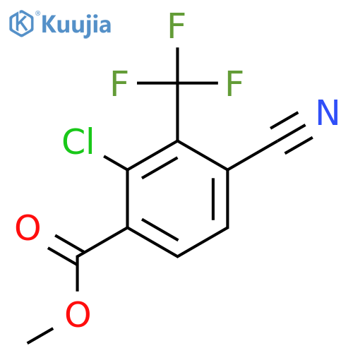 Methyl 2-chloro-4-cyano-3-(trifluoromethyl)benzoate structure