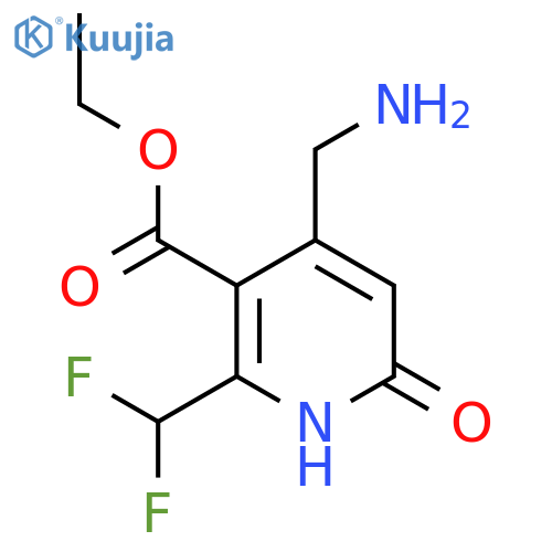 Ethyl 4-(aminomethyl)-2-(difluoromethyl)-6-hydroxypyridine-3-carboxylate structure