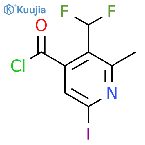 3-(Difluoromethyl)-6-iodo-2-methylpyridine-4-carbonyl chloride structure
