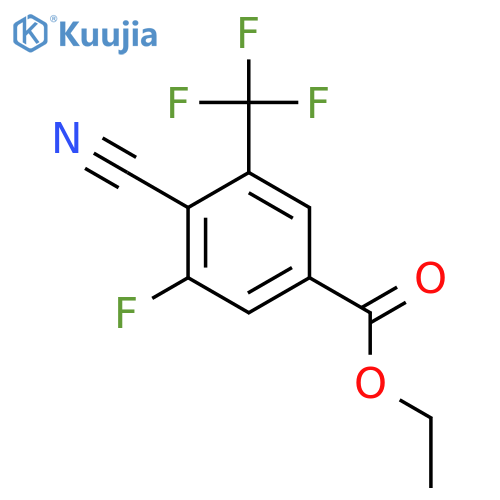 Ethyl 4-cyano-3-fluoro-5-(trifluoromethyl)benzoate structure
