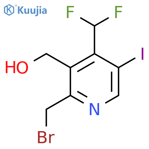 2-(Bromomethyl)-4-(difluoromethyl)-5-iodopyridine-3-methanol structure