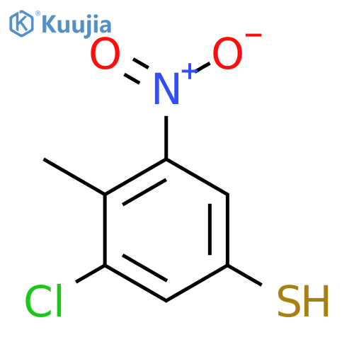 3-Chloro-4-methyl-5-nitrothiophenol structure