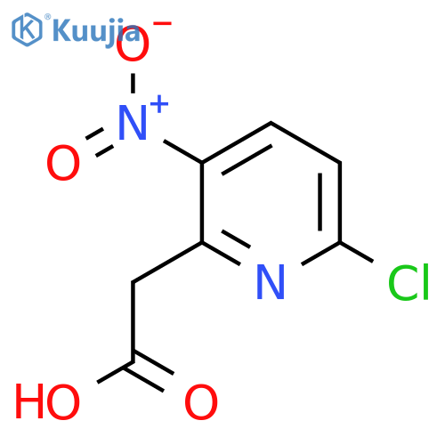 6-Chloro-3-nitropyridine-2-acetic acid structure
