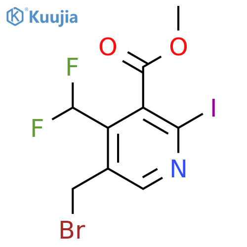 Methyl 5-(bromomethyl)-4-(difluoromethyl)-2-iodopyridine-3-carboxylate structure