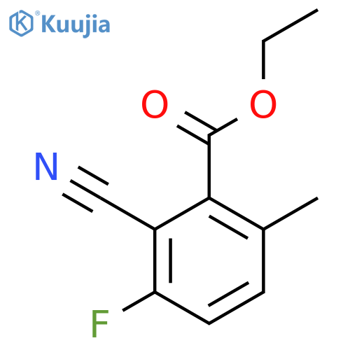 Ethyl 2-cyano-3-fluoro-6-methylbenzoate structure