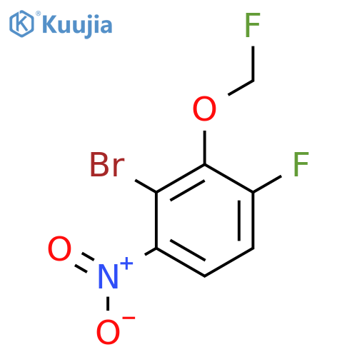 1-Bromo-3-fluoro-2-fluoromethoxy-6-nitrobenzene structure