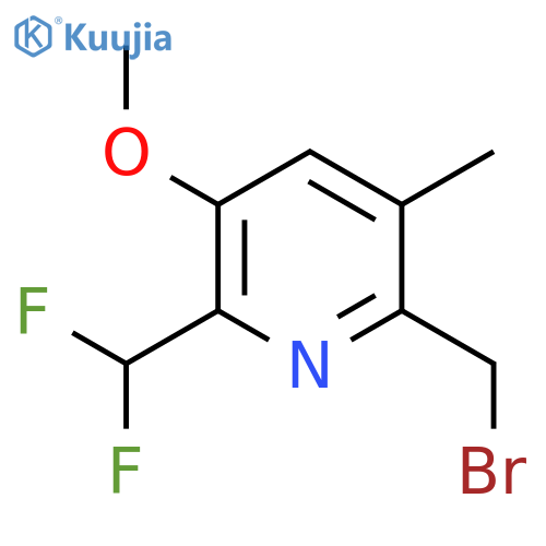 2-(Bromomethyl)-6-(difluoromethyl)-5-methoxy-3-methylpyridine structure