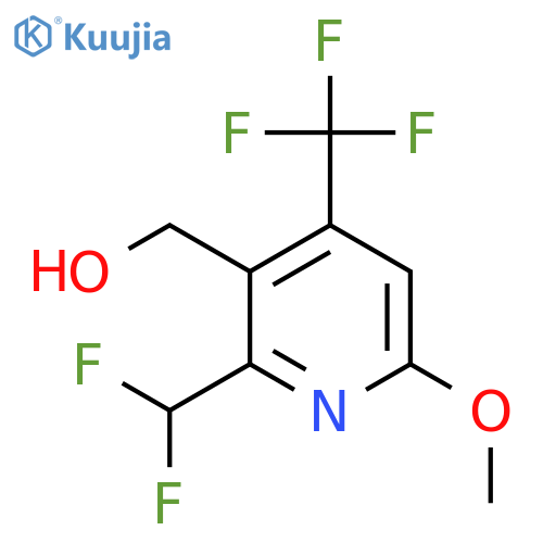 2-(Difluoromethyl)-6-methoxy-4-(trifluoromethyl)pyridine-3-methanol structure