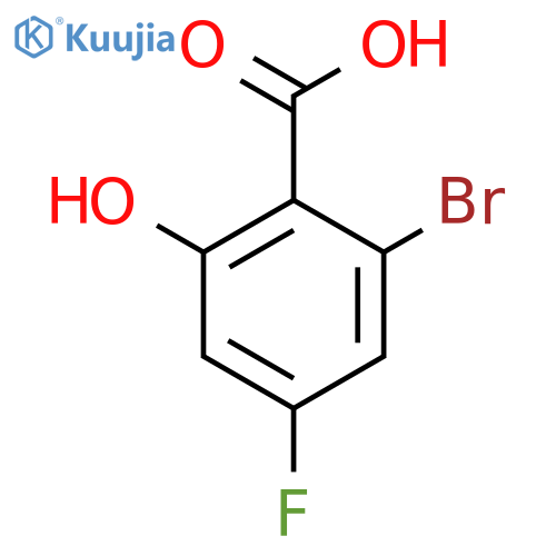 2-Bromo-4-fluoro-6-hydroxybenzoic acid structure