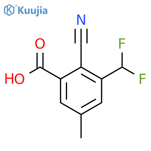 2-Cyano-3-difluoromethyl-5-methylbenzoic acid structure