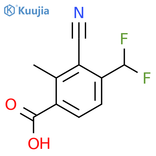 3-Cyano-4-difluoromethyl-2-methylbenzoic acid structure