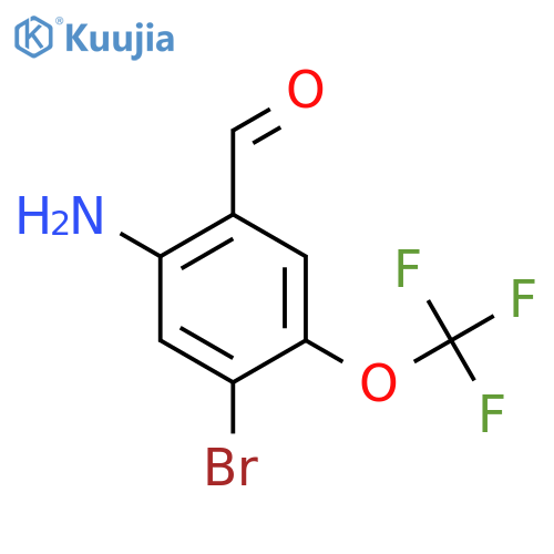 2-Amino-4-bromo-5-(trifluoromethoxy)benzaldehyde structure