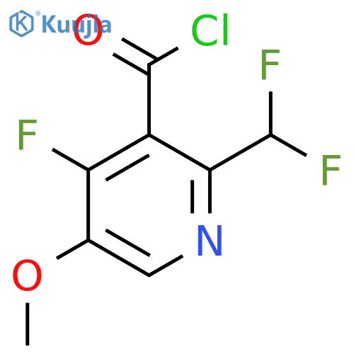 2-(Difluoromethyl)-4-fluoro-5-methoxypyridine-3-carbonyl chloride structure