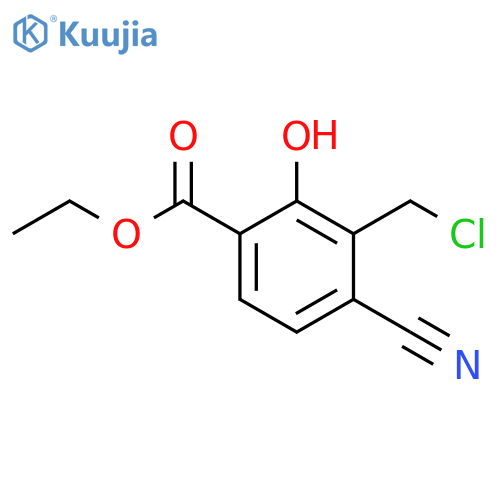 Ethyl 3-chloromethyl-4-cyano-2-hydroxybenzoate structure