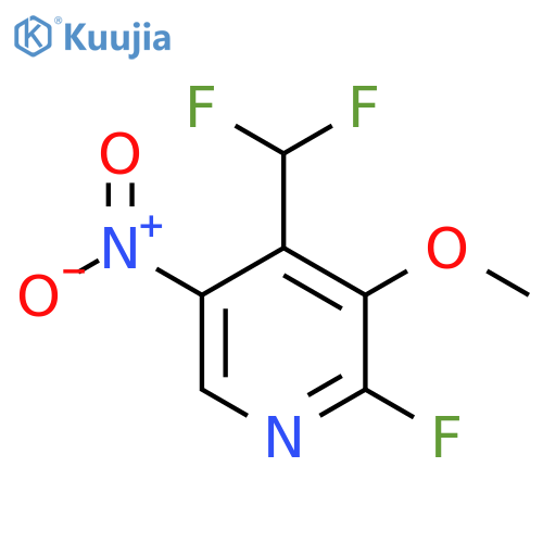 4-(Difluoromethyl)-2-fluoro-3-methoxy-5-nitropyridine structure